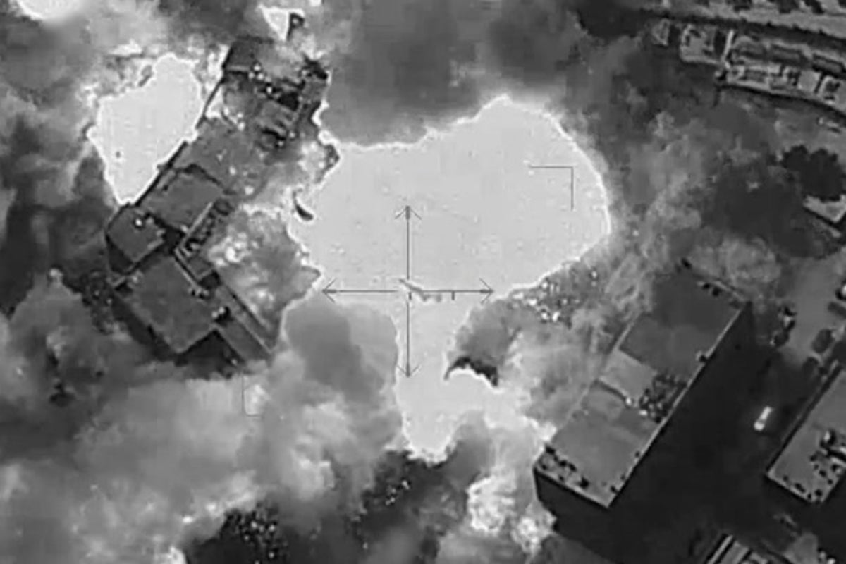 Drone footage shows Israel’s huge missile strike on Syria’s military HQ