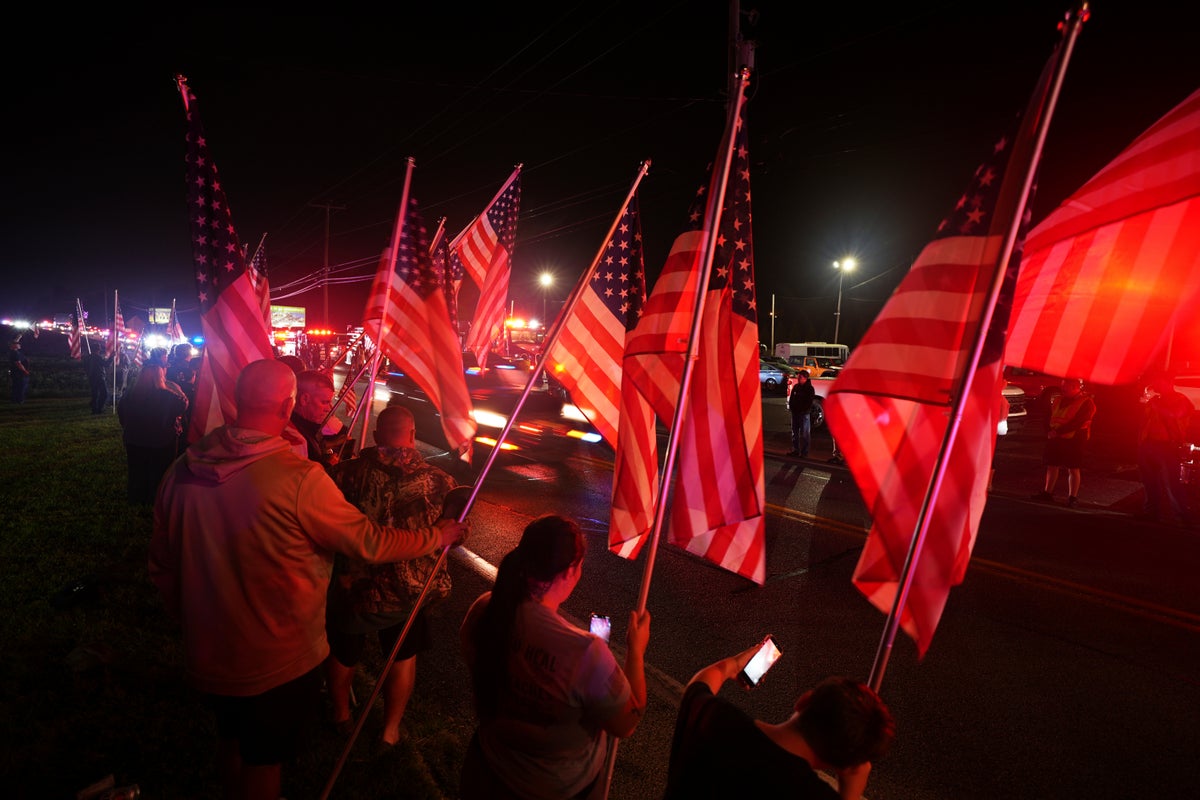 Three police officers shot dead and two fighting for life after ‘ambush’ in rural Pennsylvania