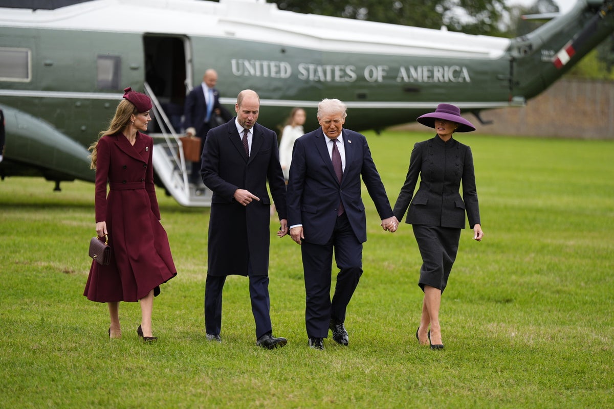 The Latest: Trump visits the UK for a state visit