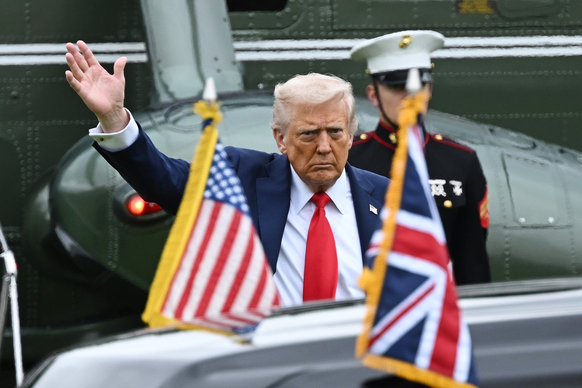 Trump UK visit live: US president arrives for crunch talks with Starmer in bid to protect special relationship