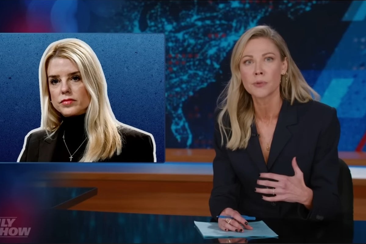 The Daily Show star schools Pam Bondi on free speech after Trump DOJ chief  threatens Charlie Kirk ‘hate speech’