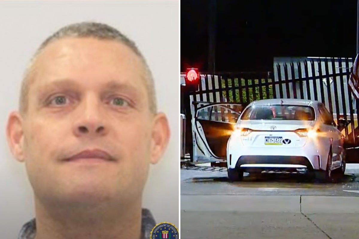 Manhunt after car rams into FBI Pittsburgh office entrance gate in ‘act of terror’