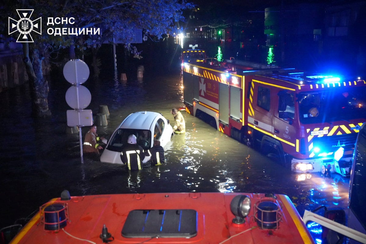 Family-of-five among nine killed in Ukraine flash flooding as torrential downpours hit Odesa