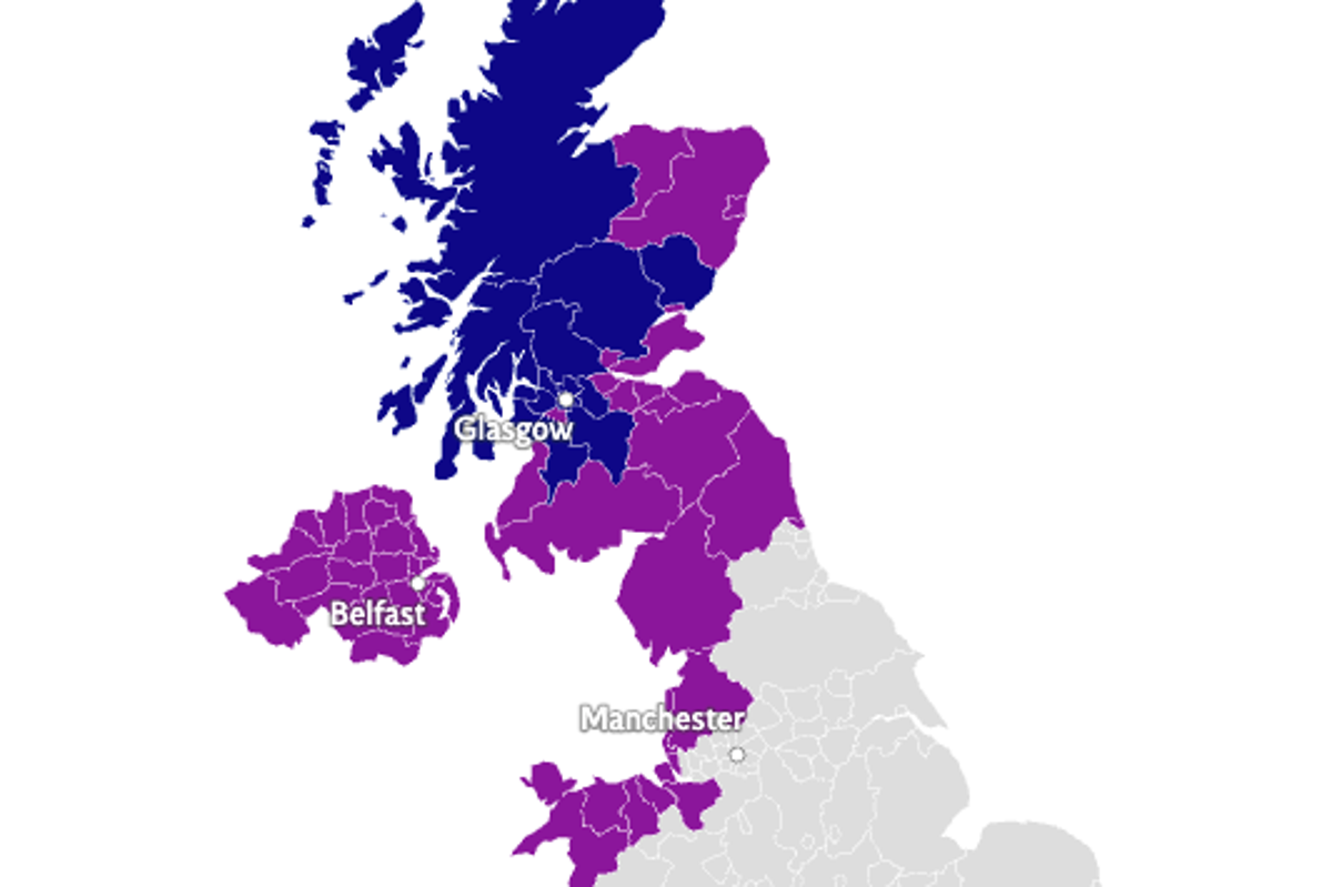 Storm Amy map: Where 80mph winds will hit Britain this weekend