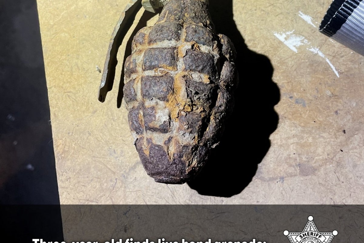 Three-year-old finds live World War II-era hand grenade in Washington family’s front yard