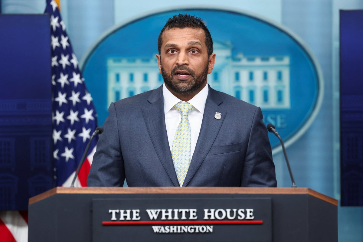 Kash Patel interrupts White House briefing to explain his secret flight to China