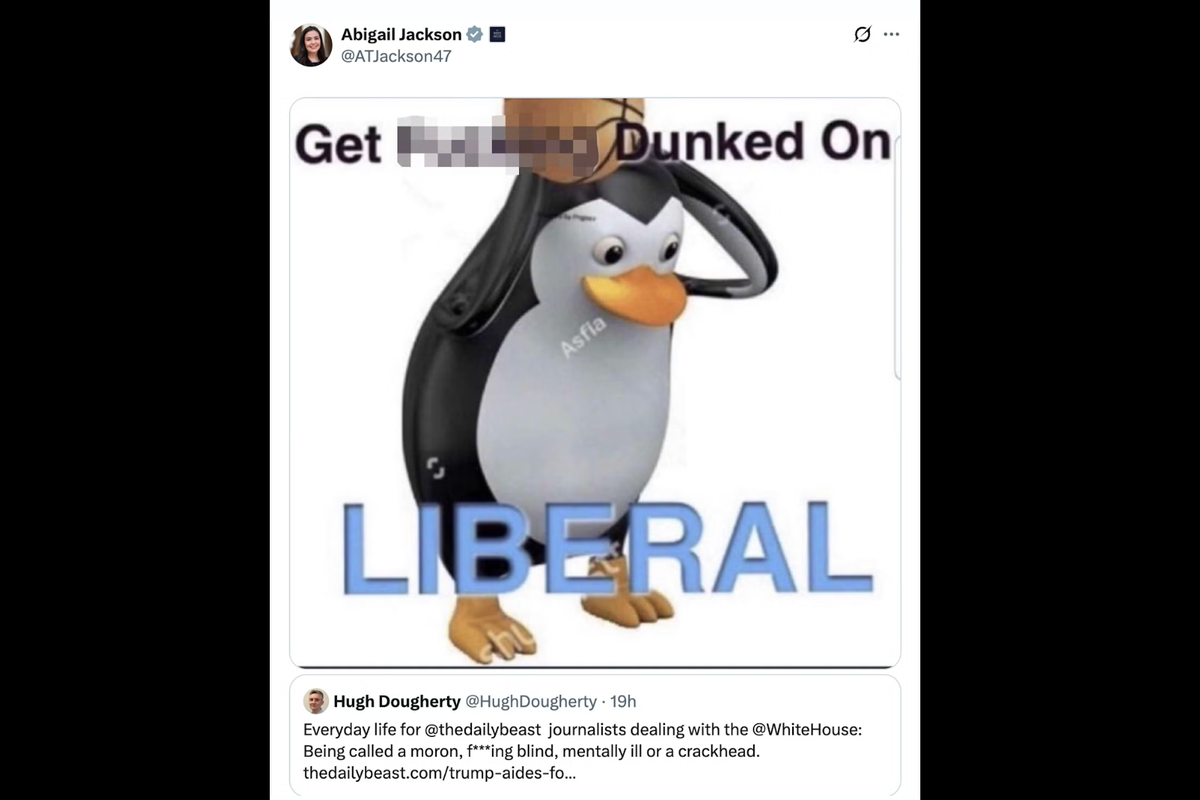 Another White House press aide posts foul-mouthed abuse of journalist